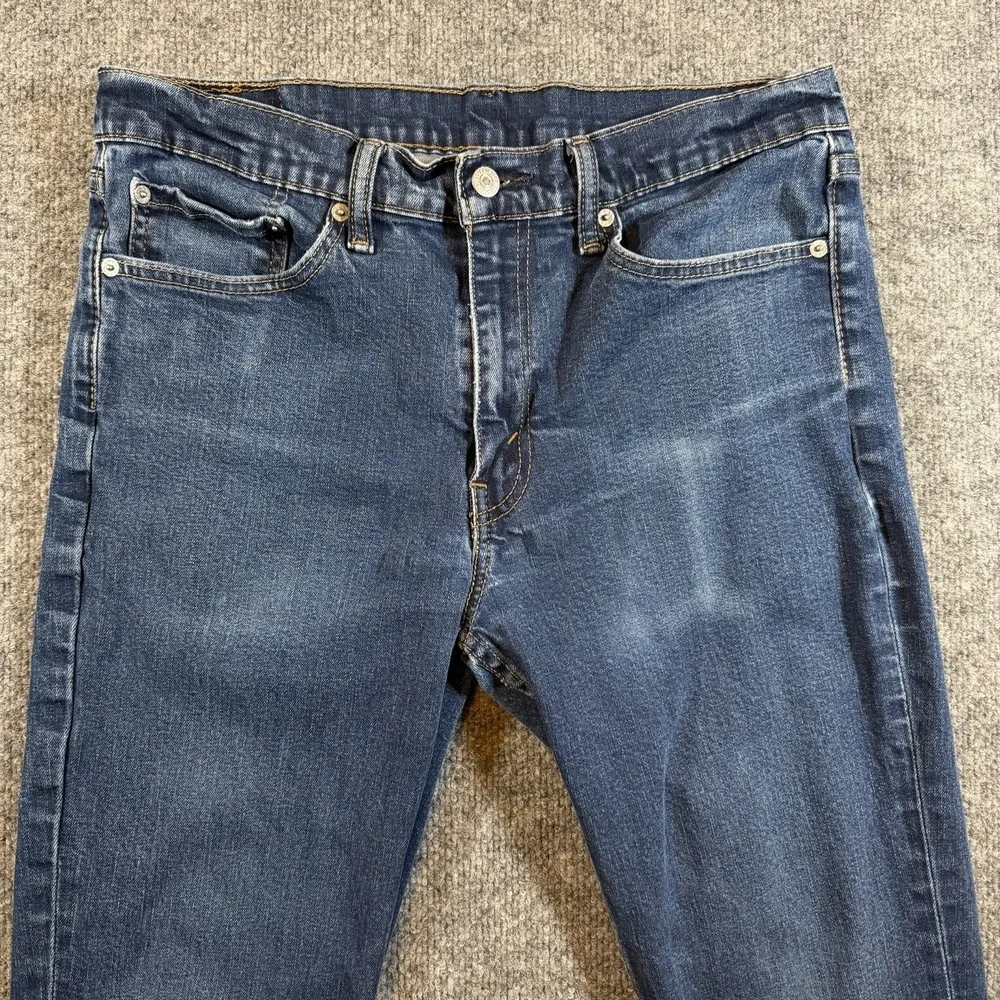 Levis 511 Straight Fit Blue Denim Jeans Mens 36x32 Medium Wash Casual Pants